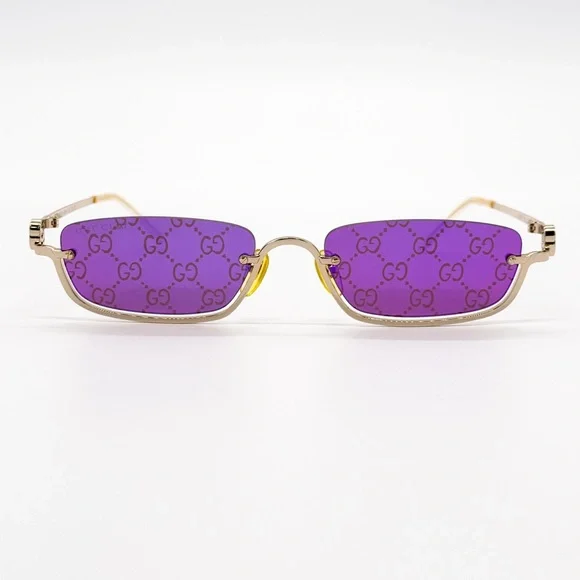 Gucci | Accessories | New Gucci Gg278s 05 Rectangular Gold